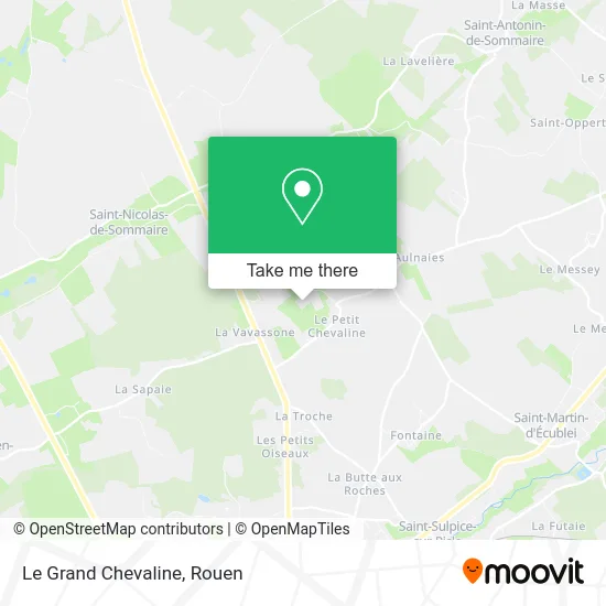 Le Grand Chevaline map