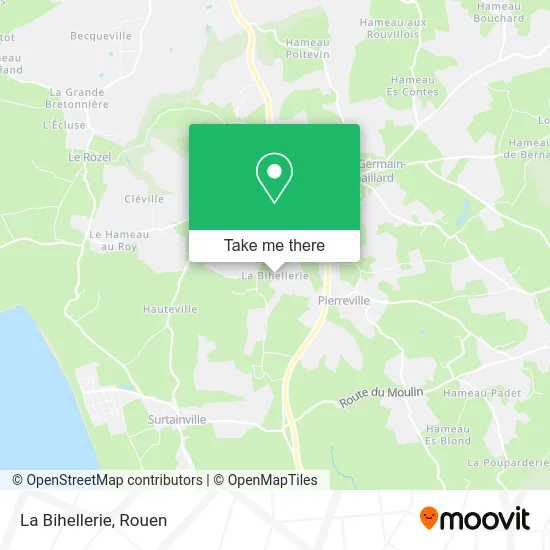 La Bihellerie map