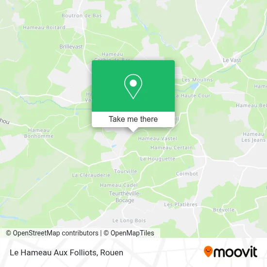 Le Hameau Aux Folliots map