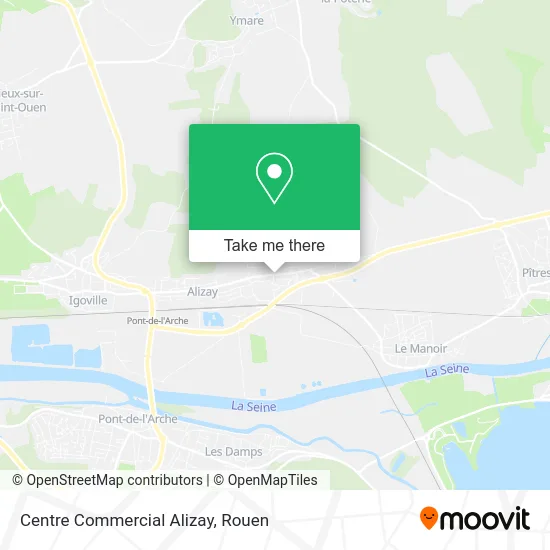 Centre Commercial Alizay map