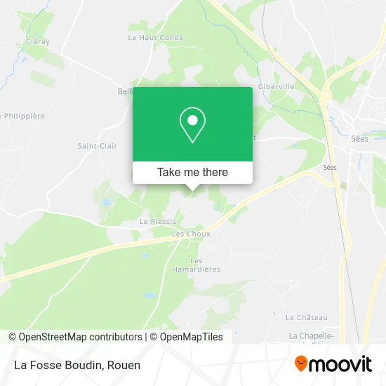 La Fosse Boudin map