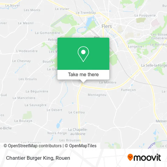 Chantier Burger King map