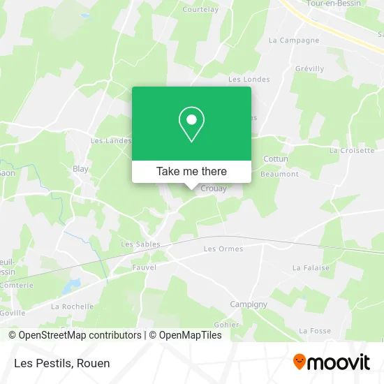 Les Pestils map