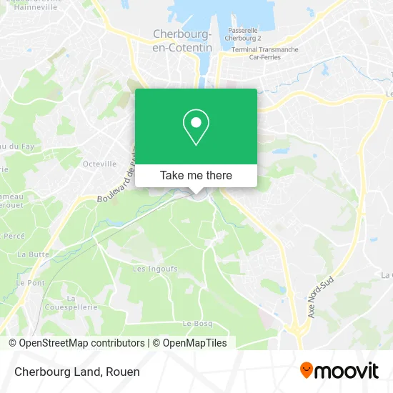 Cherbourg Land map
