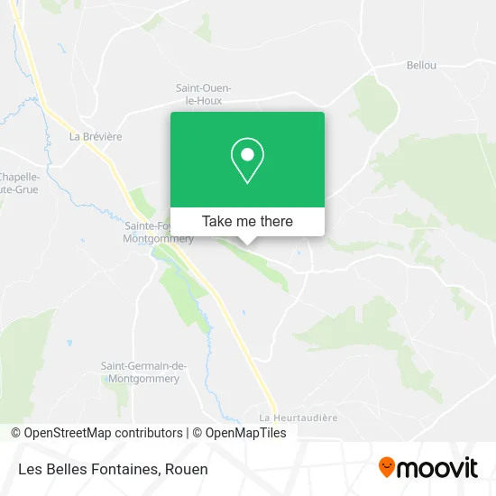 Les Belles Fontaines map