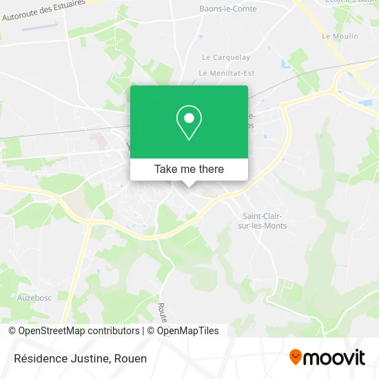 Résidence Justine map