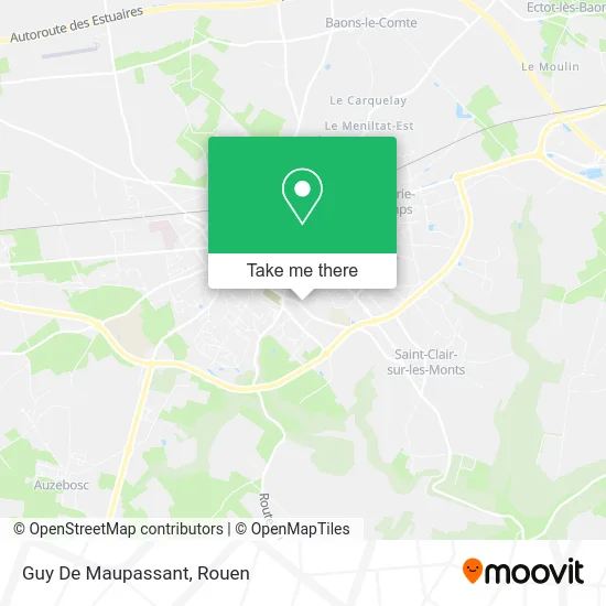 Guy De Maupassant map