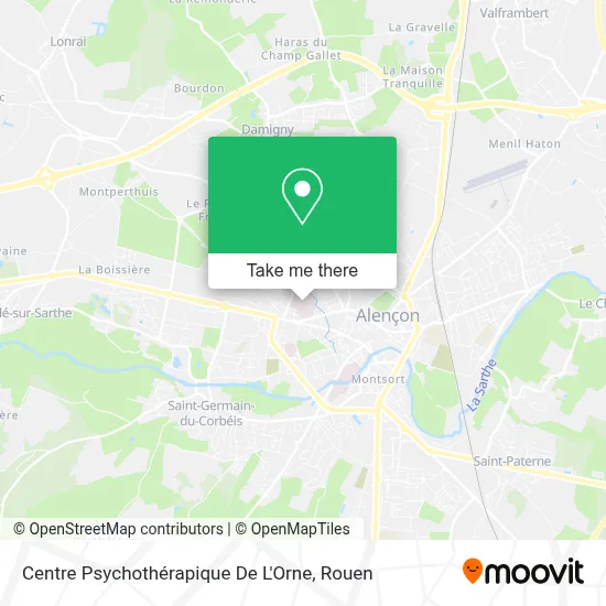 Centre Psychothérapique De L'Orne map
