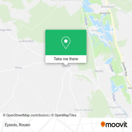 Épieds map