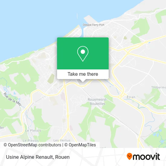 Usine Alpine Renault map