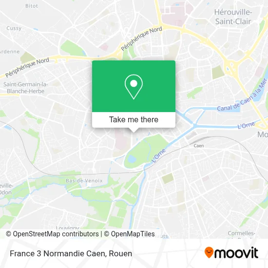 France 3 Normandie Caen map
