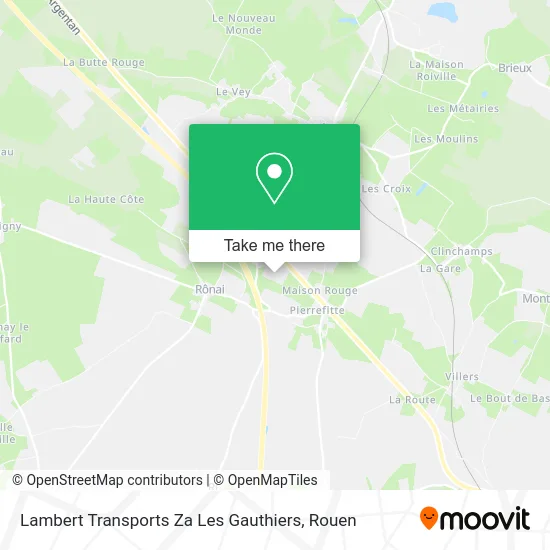 Lambert Transports Za Les Gauthiers map