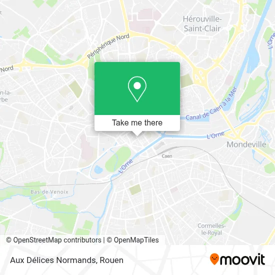 Aux Délices Normands map