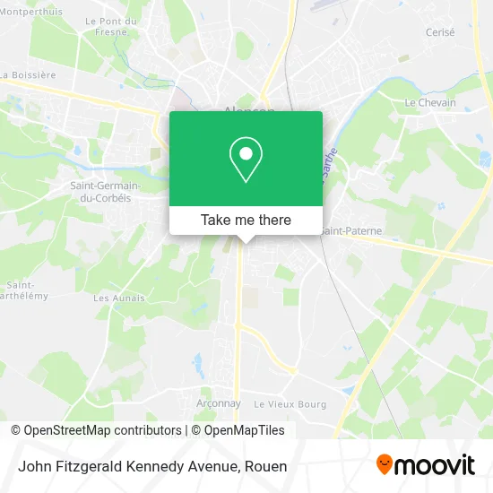 Avenue John Fitzgerald Kennedy map