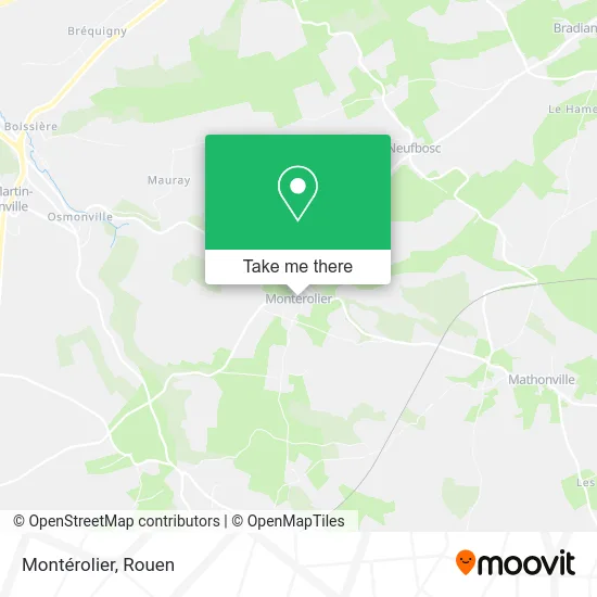Montérolier map