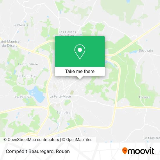 Compédit Beauregard map