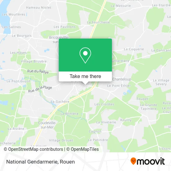 Gendarmerie Nationale map