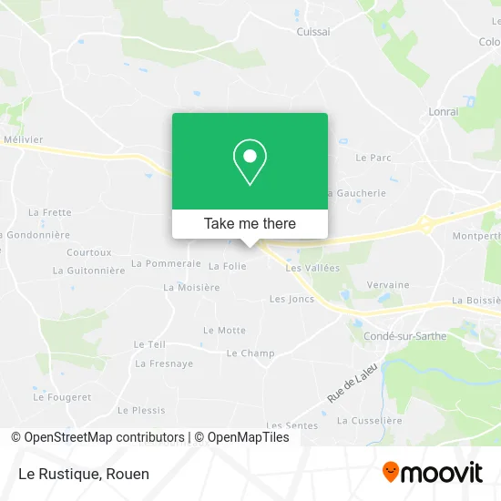 Le Rustique map