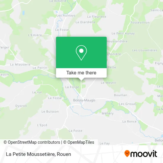 La Petite Moussetière map