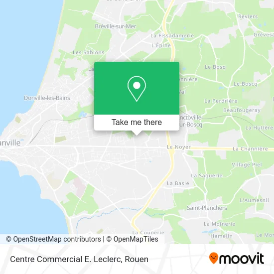 Centre Commercial E. Leclerc map