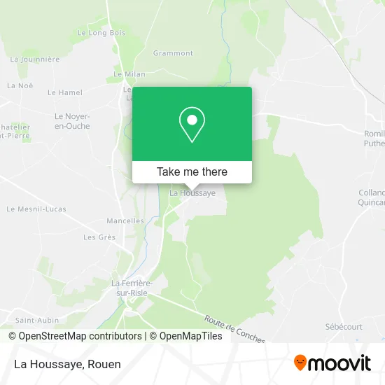 La Houssaye map
