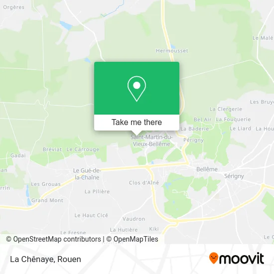 La Chênaye map