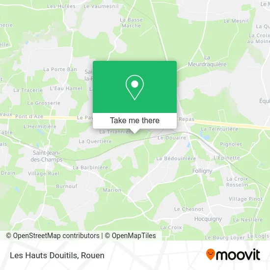 Les Hauts Douitils map