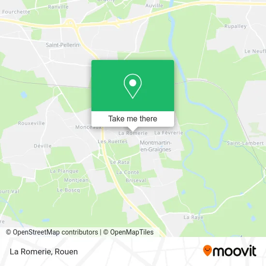 La Romerie map