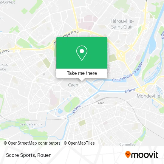 Score Sports map