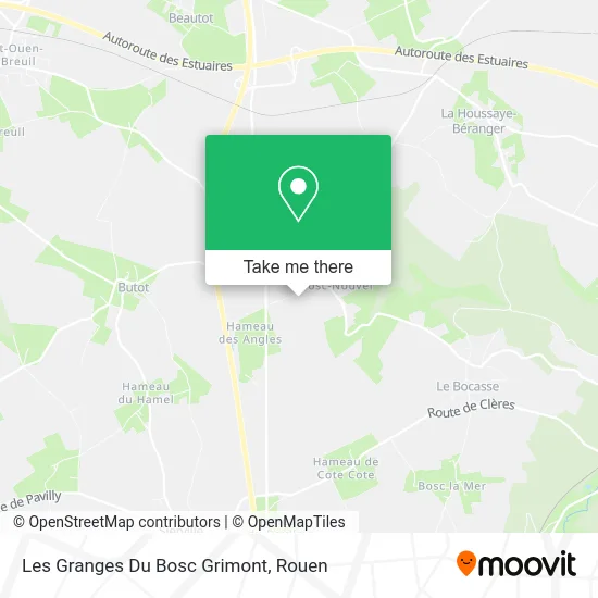 Les Granges Du Bosc Grimont map