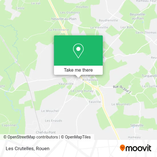 Les Crutelles map