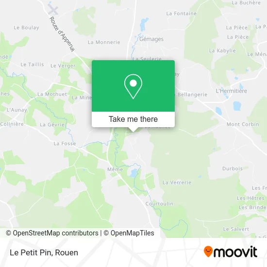 Le Petit Pin map