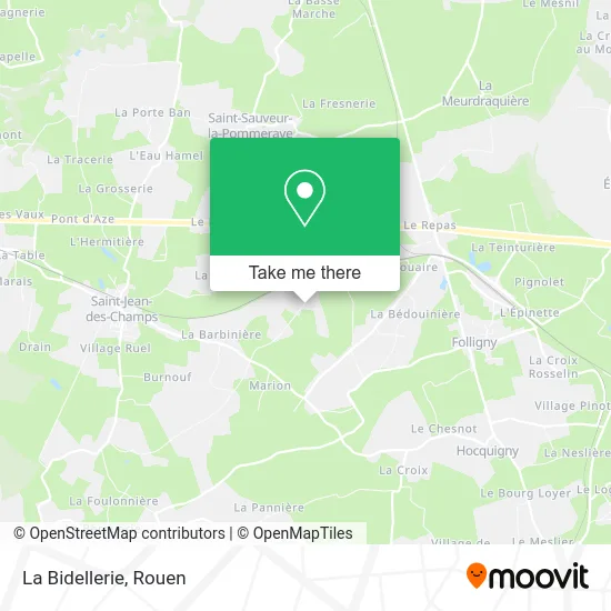 La Bidellerie map
