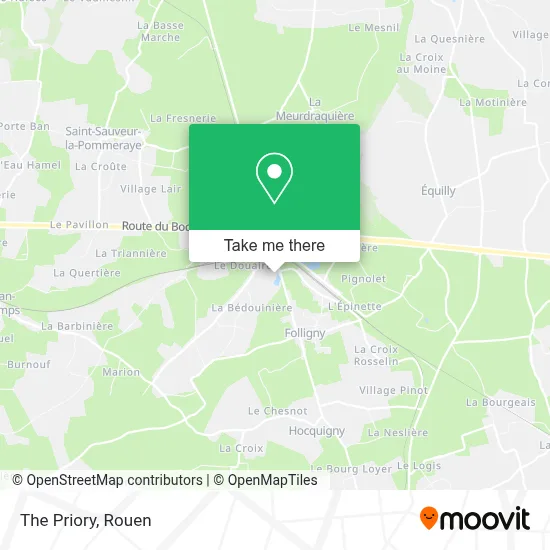 Le Prieuré map