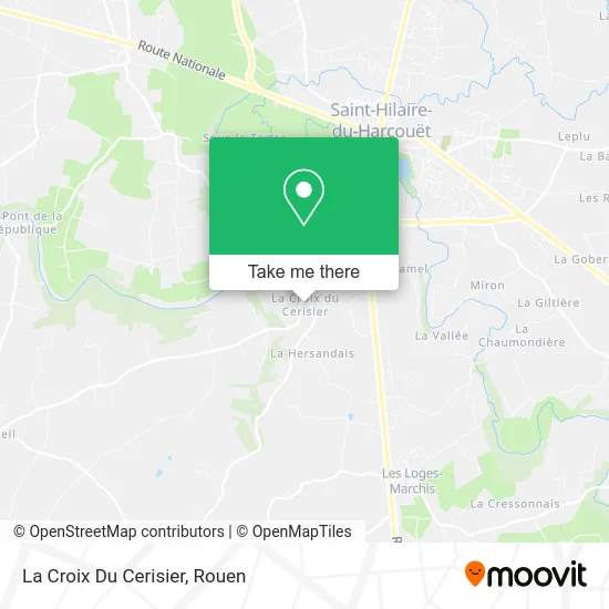 La Croix Du Cerisier map