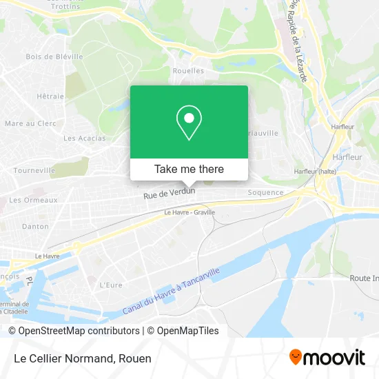 Le Cellier Normand map