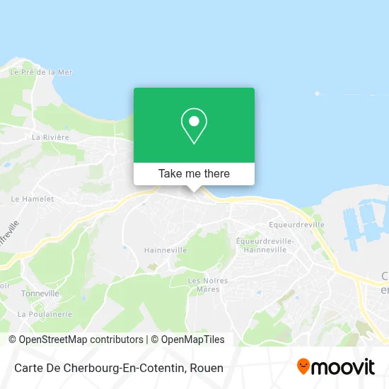 Carte De Cherbourg-En-Cotentin map