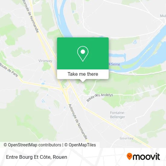 Entre Bourg Et Côte map