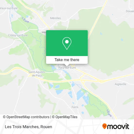 Les Trois Marches map