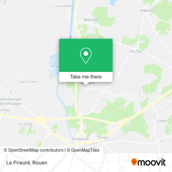 Le Prieuré map