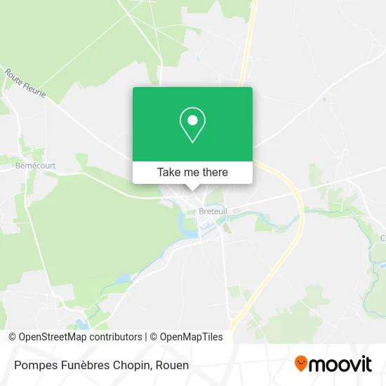 Pompes Funèbres Chopin map