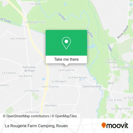 La Rougerie Farm Camping map