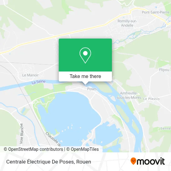 Centrale Électrique De Poses map