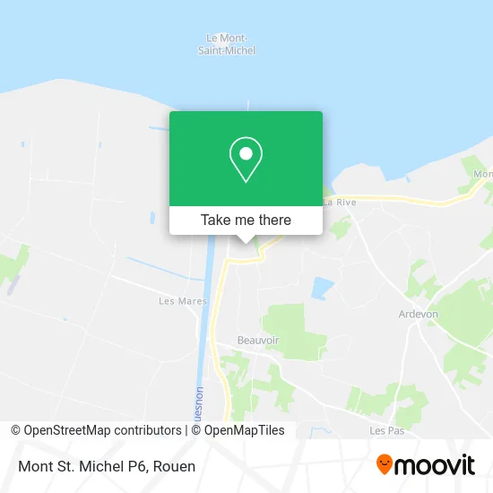 Mont St. Michel P6 map