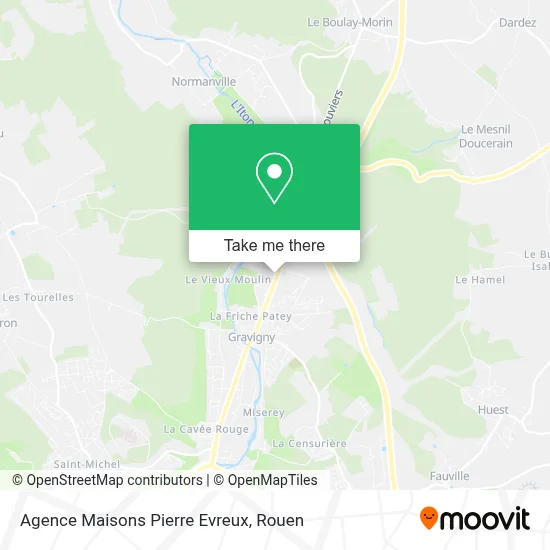 Agence Maisons Pierre Evreux map