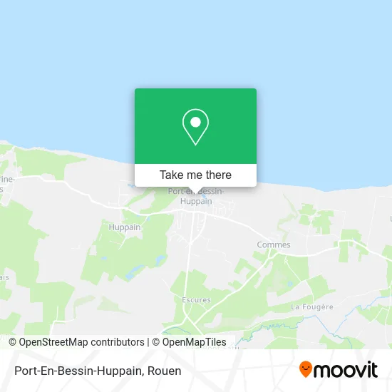 Port-En-Bessin-Huppain map