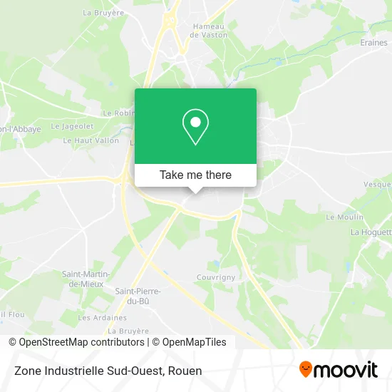 Zone Industrielle Sud-Ouest map