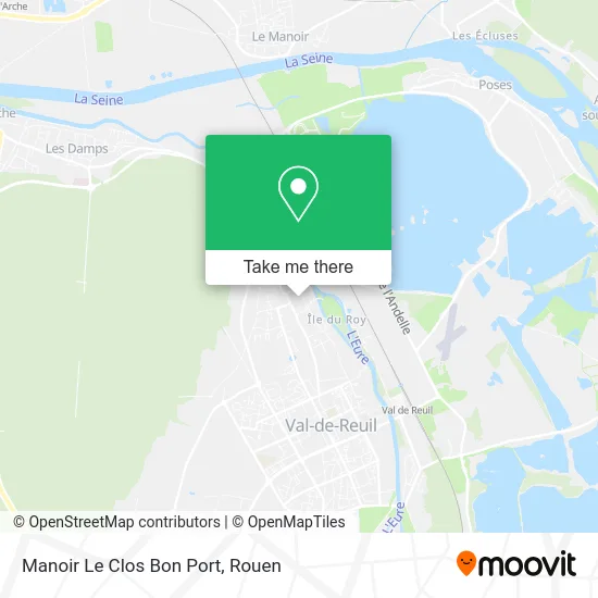 Manoir Le Clos Bon Port map