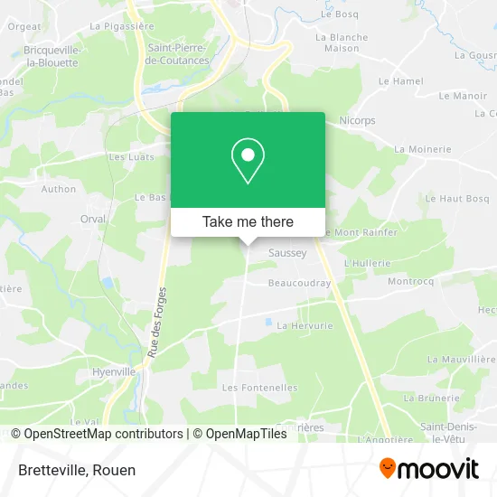 Bretteville map