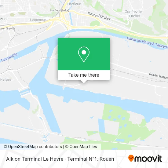 Alkion Terminal Le Havre - Terminal N°1 map